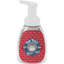 School Mascot Foam Soap Bottle - White (Personalized)