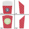 School Mascot French Fry Favor Box - Front & Back View