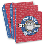 School Mascot 3 Ring Binder - Full Wrap (Personalized)