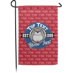 School Mascot Small Garden Flag - Double Sided w/ Name or Text