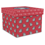 School Mascot Gift Box with Lid - Canvas Wrapped - XX-Large (Personalized)