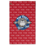 School Mascot Golf Towel - Poly-Cotton Blend w/ Name or Text