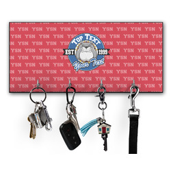 School Mascot Key Hanger w/ 4 Hooks w/ Name or Text