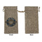 School Mascot Large Burlap Gift Bags - Front Approval