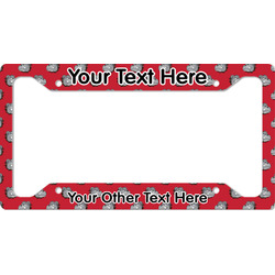 School Mascot License Plate Frame - Style A (Personalized)