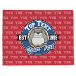 School Mascot Single-Sided Linen Placemat - Single w/ Name or Text