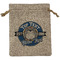 School Mascot Medium Burlap Gift Bag - Front