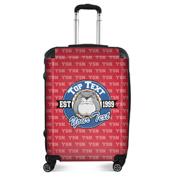 School Mascot Suitcase - 24" Medium - Checked (Personalized)