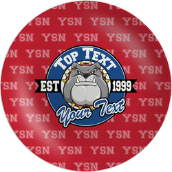 School Mascot Melamine Salad Plate - 8" (Personalized)