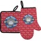 School Mascot Neoprene Oven Mitt and Pot Holder Set