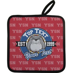 School Mascot Pot Holder w/ Name or Text