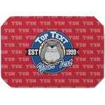 School Mascot Dining Table Mat - Octagon (Single-Sided) w/ Name or Text