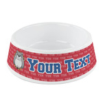 School Mascot Plastic Dog Bowl - Small (Personalized)