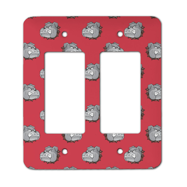 Custom School Mascot Rocker Style Light Switch Cover - Two Switch