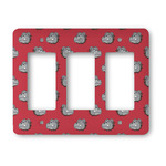 School Mascot Rocker Style Light Switch Cover - Three Switch