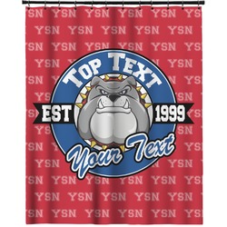 School Mascot Extra Long Shower Curtain - 70"x84" (Personalized)