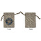 School Mascot Small Burlap Gift Bag - Front Approval