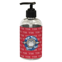 School Mascot Plastic Soap / Lotion Dispenser (8 oz - Small - Black) (Personalized)