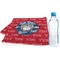 School Mascot Sports Towel Folded with Water Bottle