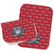 School Mascot Two Rectangle Burp Cloths - Open & Folded