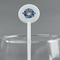 School Mascot White Plastic 5.5" Stir Stick - Round - Main