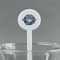 School Mascot White Plastic 7" Stir Stick - Round - Main