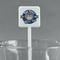 School Mascot White Plastic Stir Stick - Square - Main