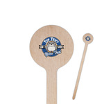 School Mascot 6" Round Wooden Stir Sticks - Double Sided (Personalized)