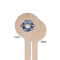 School Mascot Wooden 6" Stir Stick - Round - Single Sided - Front & Back