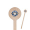 School Mascot Wooden 7.5" Stir Stick - Round - Closeup