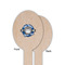 School Mascot Wooden Food Pick - Oval - Single Sided - Front & Back