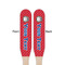 School Mascot Wooden Food Pick - Paddle - Double Sided - Front & Back