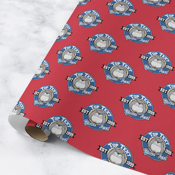 Custom School Mascot Wrapping Paper Roll - Medium - Matte (Personalized)