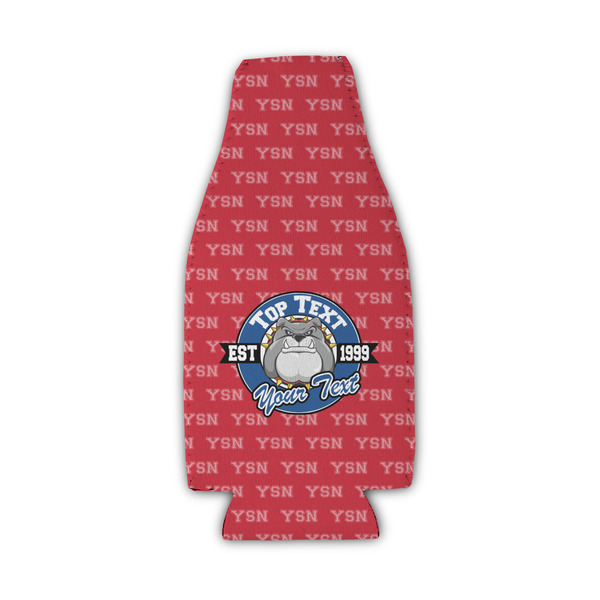 Custom School Mascot Zipper Bottle Cooler (Personalized)