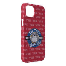 School Mascot iPhone Case - Plastic - iPhone 14 Plus (Personalized)