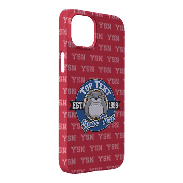 Custom School Mascot iPhone Case - Plastic - iPhone 14 Plus (Personalized)