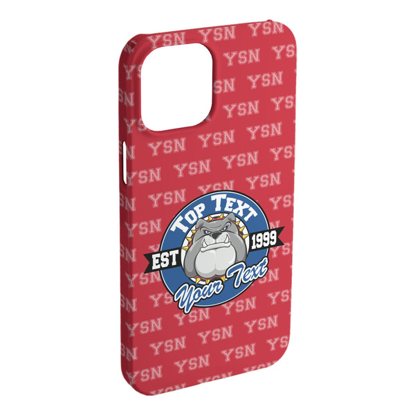 Custom School Mascot iPhone Case - Plastic - iPhone 15 Plus (Personalized)