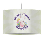 Easter Bunny 12" Drum Pendant Lamp - Fabric (Personalized)