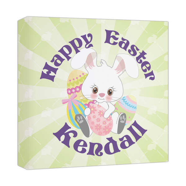 Custom Easter Bunny Canvas Print - 12x12 (Personalized)