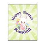Easter Bunny Wood Print - 16x20 (Personalized)