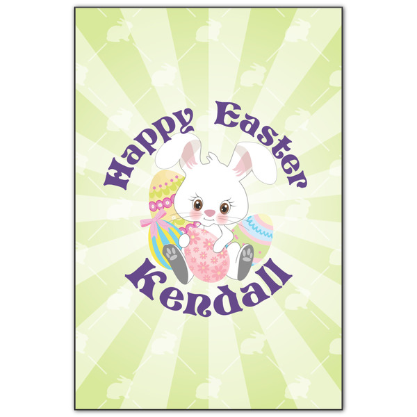 Custom Easter Bunny Wood Print - 20x30 (Personalized)