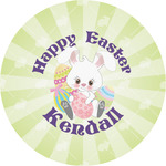 Easter Bunny Multipurpose Round Labels - 5" (Personalized)