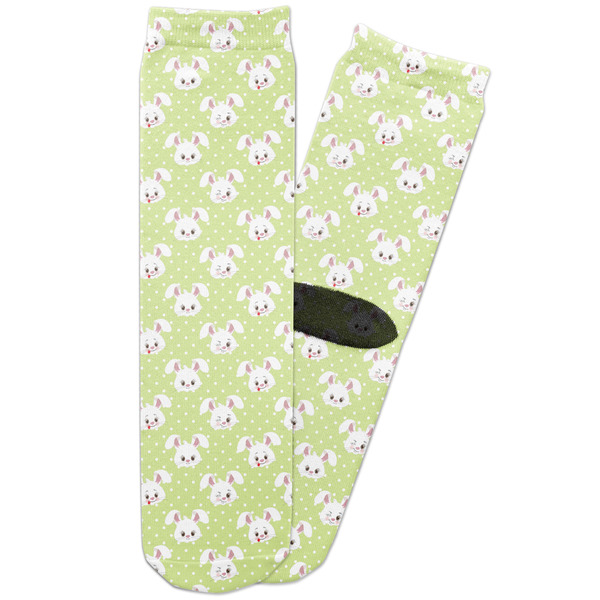 Custom Easter Bunny Adult Crew Socks