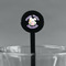 Easter Bunny Black Plastic 7" Stir Stick - Round - Main