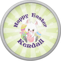 Easter Bunny Cabinet Knob (Silver) (Personalized)