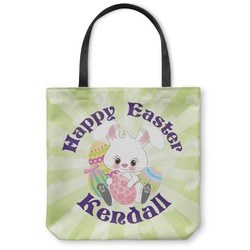 Easter Bunny Canvas Tote Bag - Large - 18"x18" (Personalized)