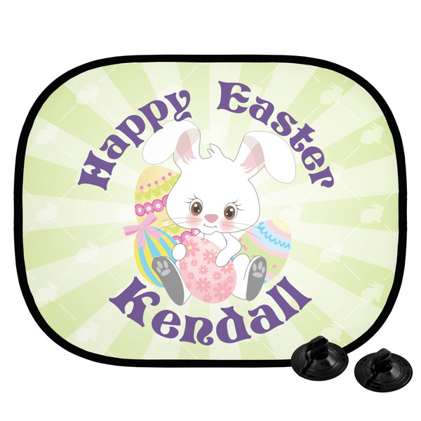 Custom Easter Bunny Car Side Window Sun Shade (Personalized)