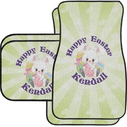 Easter Bunny Car Floor Mats Set - 2 Front & 2 Back (Personalized)