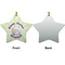 Easter Bunny Ceramic Flat Ornament - Star Front & Back (APPROVAL)