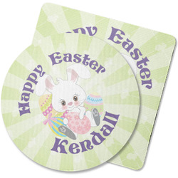 Easter Bunny Rubber Backed Coaster (Personalized)